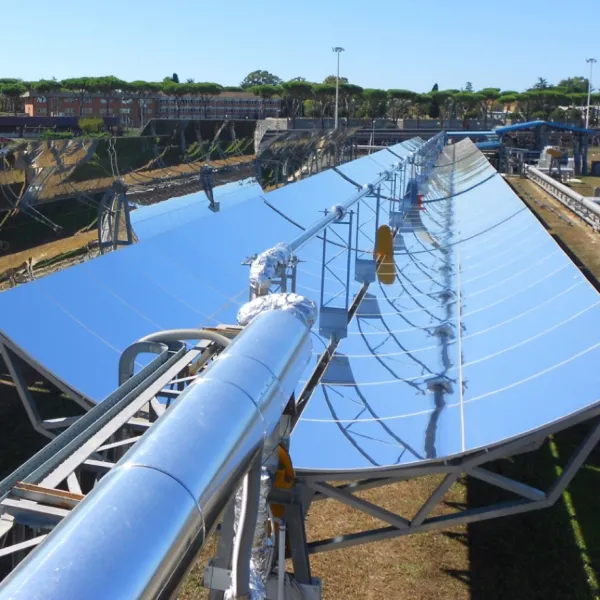Impianto prova collettori solari CSP